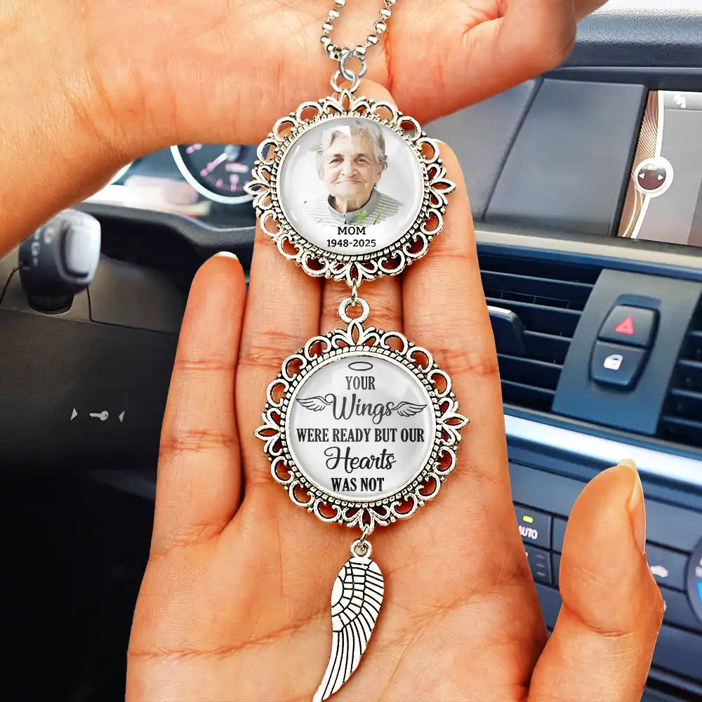 Memorial,Gift For Mother,Family,Sad - Custom Photo I Have An Angel Watching Over Me - Personalized Photo Pendant Charm