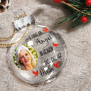 Christmas, Memorial, Family, Parents, Gift For Grandparents, Sad - Custom Photo I Have Two Angels In Heaven And I Call Them Mom Dad - Personalized Ball Ornament