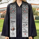 Graduation,Memorial,Gift For Yourself,Sad - Custom Photo I Remembered Who Was Watching - Personalized Stoles