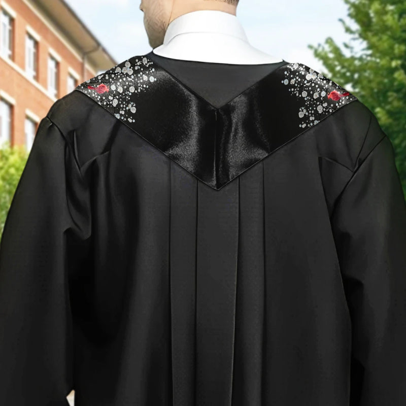 Graduation,Memorial,Gift For Yourself,Sad - Custom Photo I Remembered Who Was Watching - Personalized Stoles