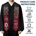 Graduation,Memorial,Gift For Yourself,Sad - Custom Photo I Remembered Who Was Watching - Personalized Stoles