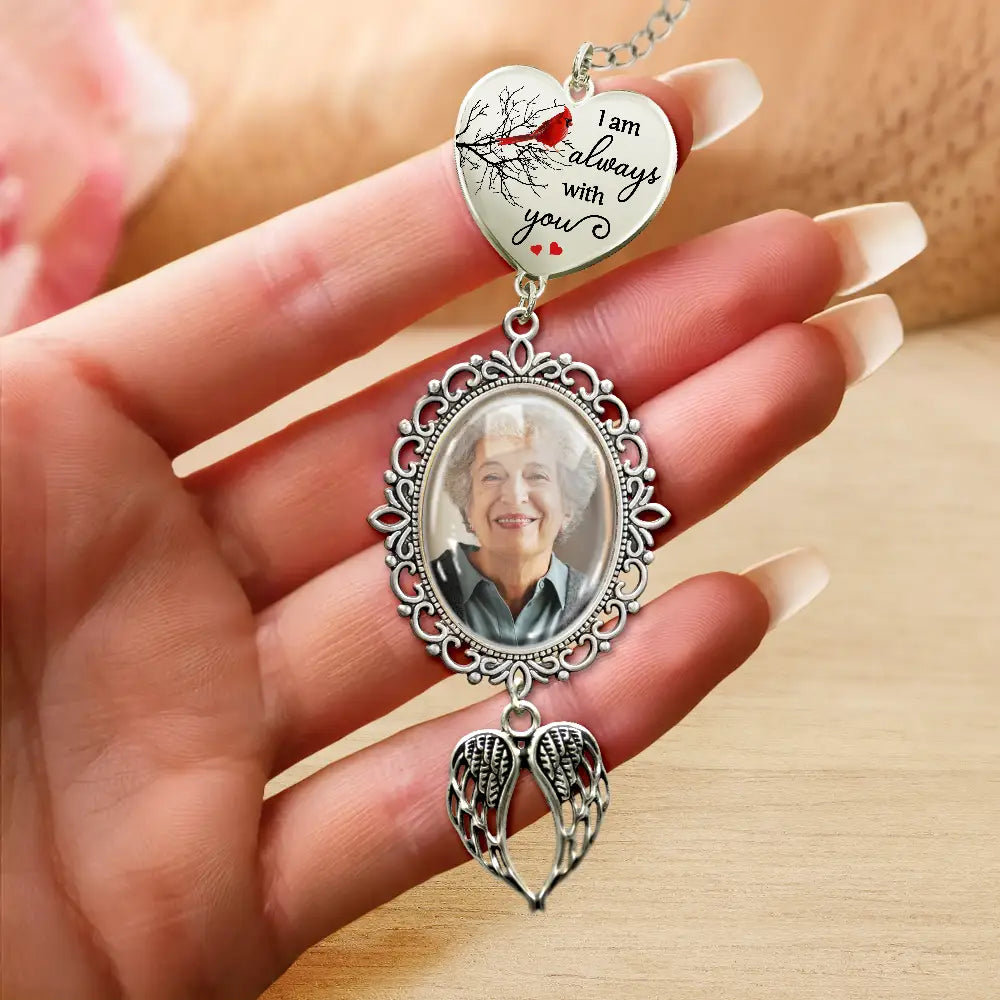 Graduation,Gift For Yourself,Custom Photo,Memorial,Sad - Custom Photo I'm Always With You - Personalized Graduation Tassel Charm