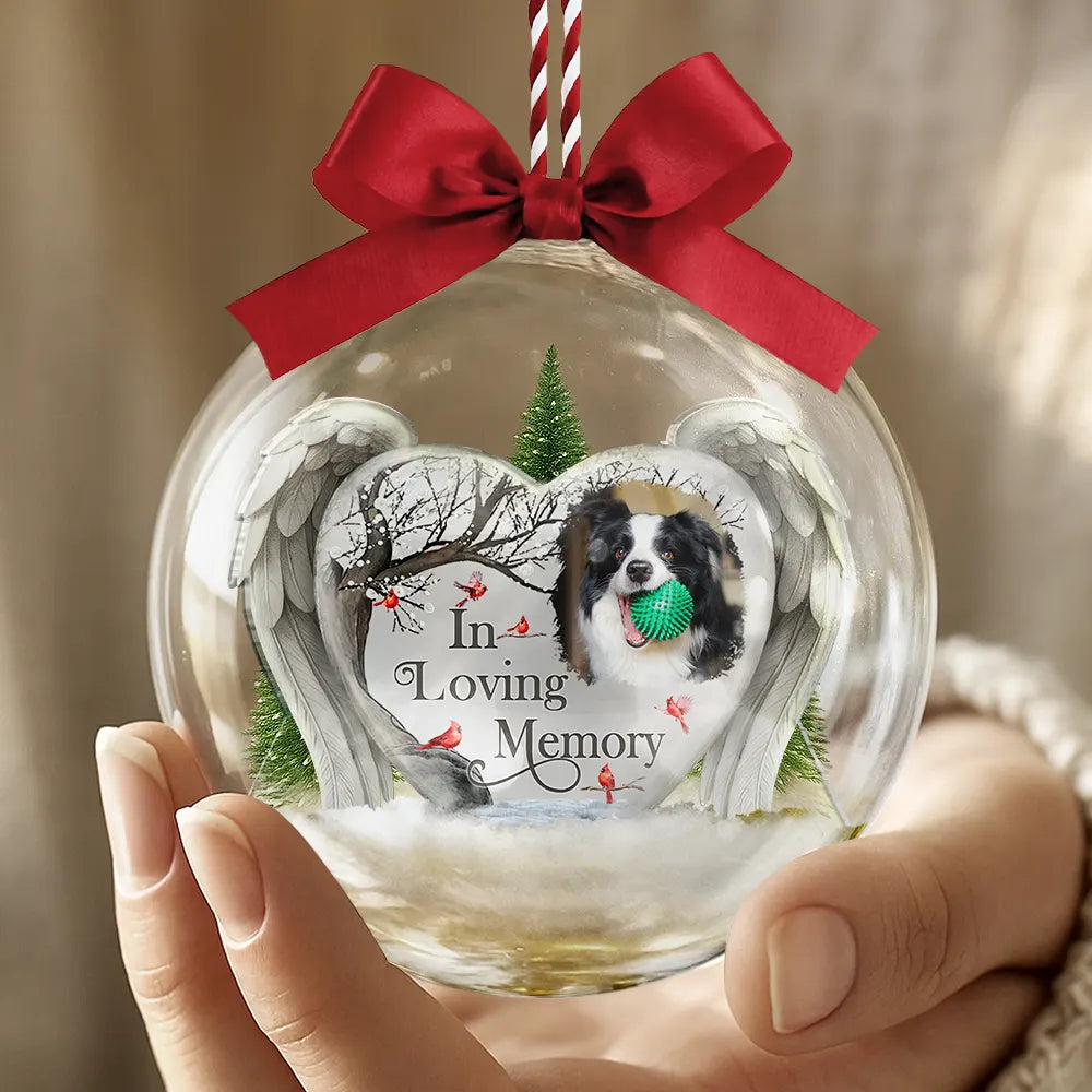 Memorial,Family,Parents,Gift For Grandparents,Sad,Christmas - Custom Photo I'm Always With You Memorial Family - Personalized 3D Acrylic Ball Ornament