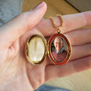 Graduation,Gift For Yourself,Gift For Women,Gift For Men,Sad,Memorial - Custom Photo I'm Right There Beside You - Personalized Locket Necklace