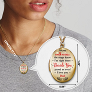 Graduation,Gift For Yourself,Gift For Women,Gift For Men,Sad,Memorial - Custom Photo I'm Right There Beside You - Personalized Locket Necklace