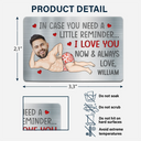 Gift For Couples,Gift For Wife,Gift For Husband,Gift For Boyfriend,Gift For Girlfriend,Funny - Custom Photo In Case You Need A Little Reminder Funny Couple - Personalized Aluminum Wallet Card