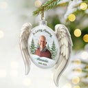 Christmas,Memorial,Sad,Pet Lovers,Dog Lovers,Cat Lovers,Family - Custom Photo In Loving Memory - Personalized Custom Shaped Acrylic Ornament