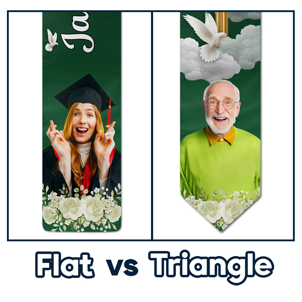 Graduation,Dad,Mom,Gift For Sibling,Gift For Bestie - Custom Photo In Loving Memory Family - Personalized Stoles