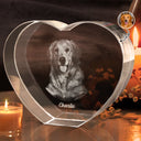Custom Photo In Loving Memory Memorial - Personalized Crystal Heart