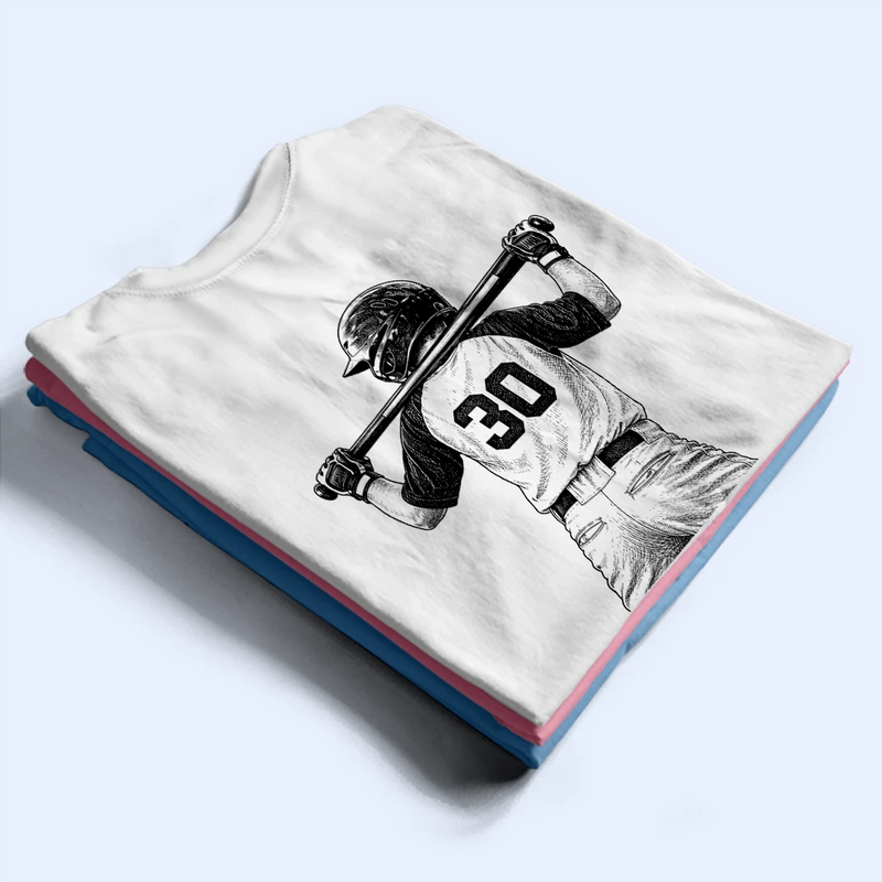 Baseball,Gift For Mother,Happy - Custom Photo Ink Drawing Baseball Mom Dad - Personalized T Shirt