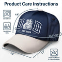 Gift For Father,Custom Photo,Art Design,Confident,Photo - Ink Drawing - Custom Photo Ink Drawing Dad Mom Est Year - Personalized Classic Cap