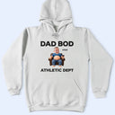 Gift For Father, Custom Photo, Humorous, Cut-Face Photo - Custom Photo It's Not A Dad Bod Father Figure Faux Embroidery Effect - Personalized T Shirt