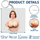 Custom Photo,Gift For Men,Gift For Yourself,Humorous,Cut-Face Photo - Custom Photo Just One More Poke - Personalized Squishy Acrylic Keychain