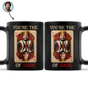 Gift For Men, Gift For Father, Funny, Custom Photo, Gift For Husband, Gift For Uncle - Custom Photo King Of Dads - Personalized Black Mug
