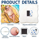 Custom Photo, Beach, Summer, Gift For Yourself, Humorous, Cut-Face Photo - Custom Photo Life Is Better At The Beach - Personalized Squishy Acrylic Fridge Magnet