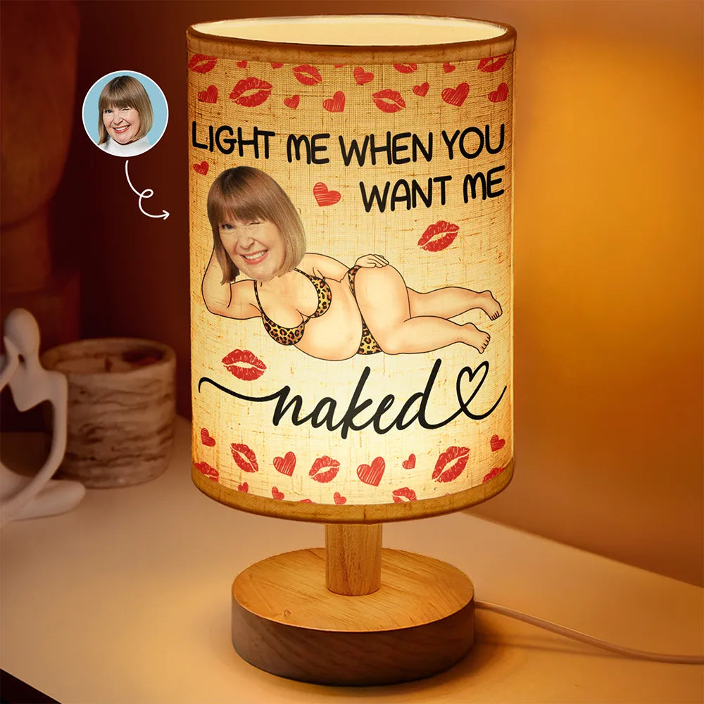 Custom Photo Light Me When You Want - Personalized Fabric Lamp