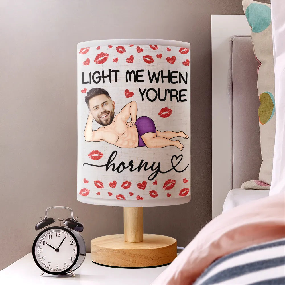 Gift For Couples, Gift For Wife, Gift For Girlfriend, Gift For Women, Funny, Old Couples - Custom Photo Light Me When You Want - Personalized Fabric Lamp