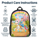 Adorable,Back To School,Custom Photo,Gift For Kids,Cut-Face Photo - Custom Photo Little Girl Princess Unicorn - Personalized Kids Backpack