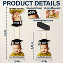 Parents,Gift For Grandparents,Gift For Mother,Gift For Father,Graduation,Custom Photo,Happy - Custom Photo Look Who's Graduated - Personalized Custom Shaped Magnetic Bookmark Clip