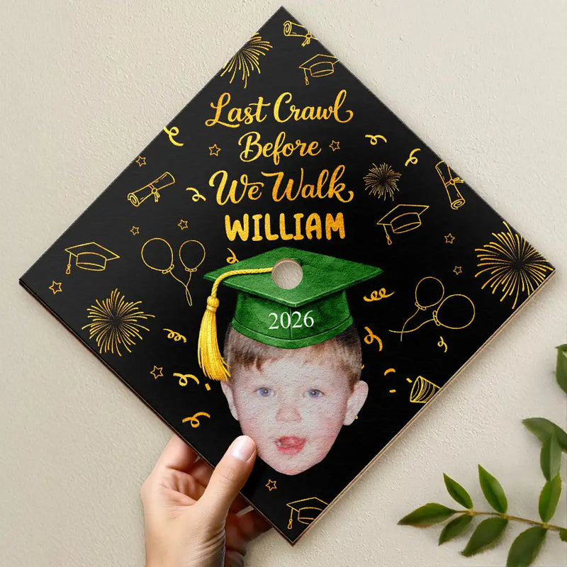 Family,Graduation,Funny,Happy,Gift For Daughter,Gift For Son,Gift For Yourself,Gift For Women,Gift For Men - Custom Photo Look Who's Graduated - Personalized Graduation Cap Topper