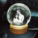 Family - Custom Photo Loving Family Siblings Besties - Personalized Crystal Globe Lamp