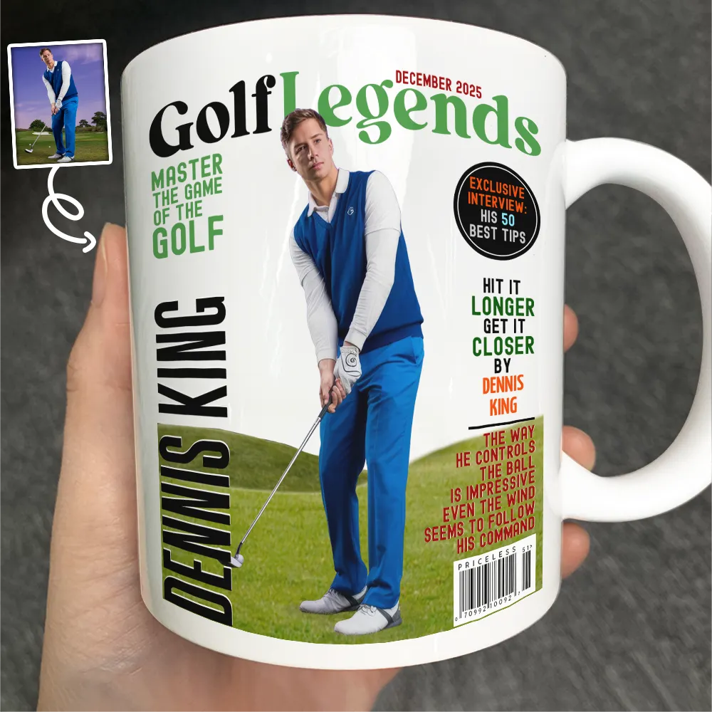 Custom Photo Magazine GolfLegends - Personalized Mug