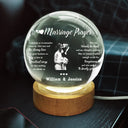 Gift For Couples,Gift For Husband,Gift For Wife,Gift For Boyfriend,Gift For Girlfriend,Love,Custom Photo - Custom Photo Marriage Prayer - Personalized Crystal Globe Lamp