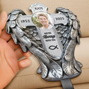 Family,Christian,Memorial,Parents,Gift For Grandparents - Custom Photo May God BLess You And Keep You - Personalized Metal Garden Stake