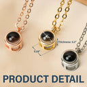 Memorial,Parents,Gift For Grandparents,Family,Gift For Sibling,Gift For Wife,Gift For Mother,Sad - Custom Photo Memorial Family Parents Grandparents - Personalized Bubble Projection Necklace