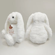 Memorial,Family,Gift For Grandparents,Parents - Custom Photo Memorial Here's A Special Hug - Personalized Soft Toy Bunny