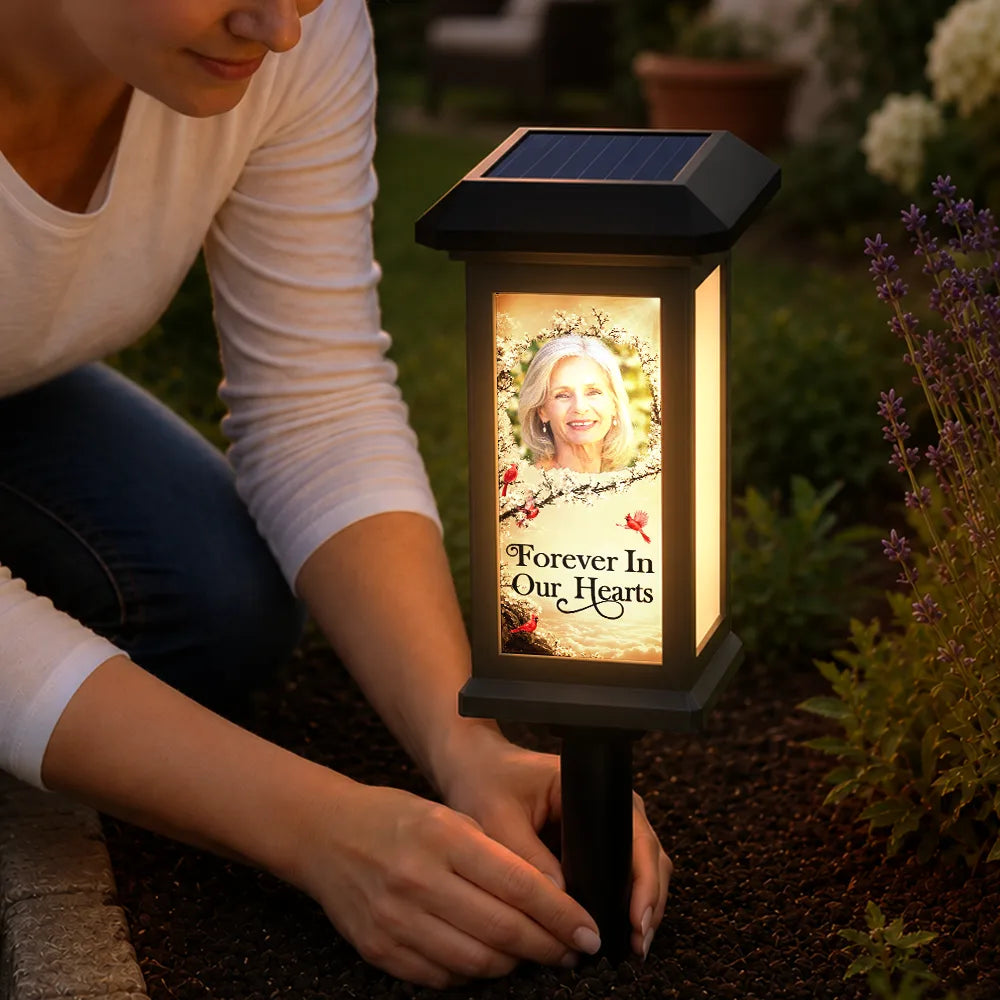Christmas,Custom Photo,Sympathetic,Family,Memorial,Upload Full Photo - Custom Photo Memorial I'm Always With You - Personalized Solar Garden Light