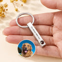 Family,Memorial,Sad,Pet Lovers,Pet Mom,Pet Dad,Pet Couple - Custom Photo Memorial In Loving Memory Family And Pet - Personalized Photo Projection Keychain
