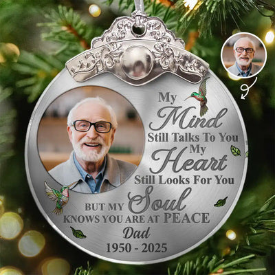 Glass Ornament With Silver Cap