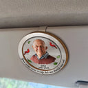 Custom Photo,Memorial,Family,Sad - Custom Photo Memorial Your Wings Were Ready - Personalized Custom Shaped Car Visor Clip