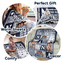 Gift For Mother, Gift For Grandma, Custom Photo, Love, Christmas - Custom Photo Mom Nana You Are The Piece That Holds Us Together - Personalized Fleece Blanket, Sherpa Blanket