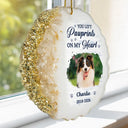 Custom Photo,Pet Memorial,Sympathetic,Pet Lovers,Memorial,Upload Full Photo - Custom Photo My Favorite Hello And My Hardest Goodbye - Personalized Resin Ornament