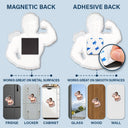 Custom Photo,Gift For Men,Gift For Yourself,Humorous,Cut-Face Photo - Custom Photo Never Skip Chest Day - Personalized Squishy Acrylic Fridge Magnet