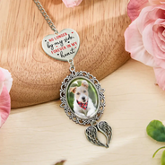 Graduation, Gift For Yourself, Custom Photo, Memorial, Sad - Custom Photo No Longer By Myself - Personalized Graduation Tassel Charm