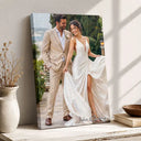 Art Design,Romantic,Gift For Couples,Photo - Oil Painting - Custom Photo Oil Painting Happy Couple Gift For Housewarming Wedding Anniversary - Personalized Poster