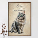 Art Design, Healing, Pet Lovers, Memorial, Photo - Oil Painting - Custom Photo Oil Painting Memorial Dog Cat Live Forever - Personalized Poster