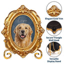 Art Design,Christmas,Pet Memorial,Sympathetic,Pet Lovers,Memorial,Photo - Oil Painting - Custom Photo Oil Painting Pet Dog Cat Portrait - Personalized Ornate Frame