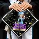 Graduation,Gift For Yourself,Gift For Daughter,Gift For Sisters,Gift For Bestie,Happy,Photo,Vector - Custom Photo One Degree Hotter - Personalized Graduation Cap Topper