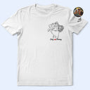 Custom Photo, Gift For Mother, Gift For Father, Family, Happy - Custom Photo Outline Sketch Family Portrait Since - Personalized T Shirt