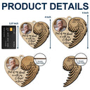Memorial, Family, Parents, Gift For Grandparents, Sad, Christmas - Custom Photo Part Of My Heart Is With My Angel In Heaven - Personalized 2-Layered Wooden Ornament