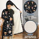 Pet Lovers, Custom Photo - Custom Photo Paw Prints In My Heart Pet Mom Dad Dog Cat Lover - Personalized Hooded Robe