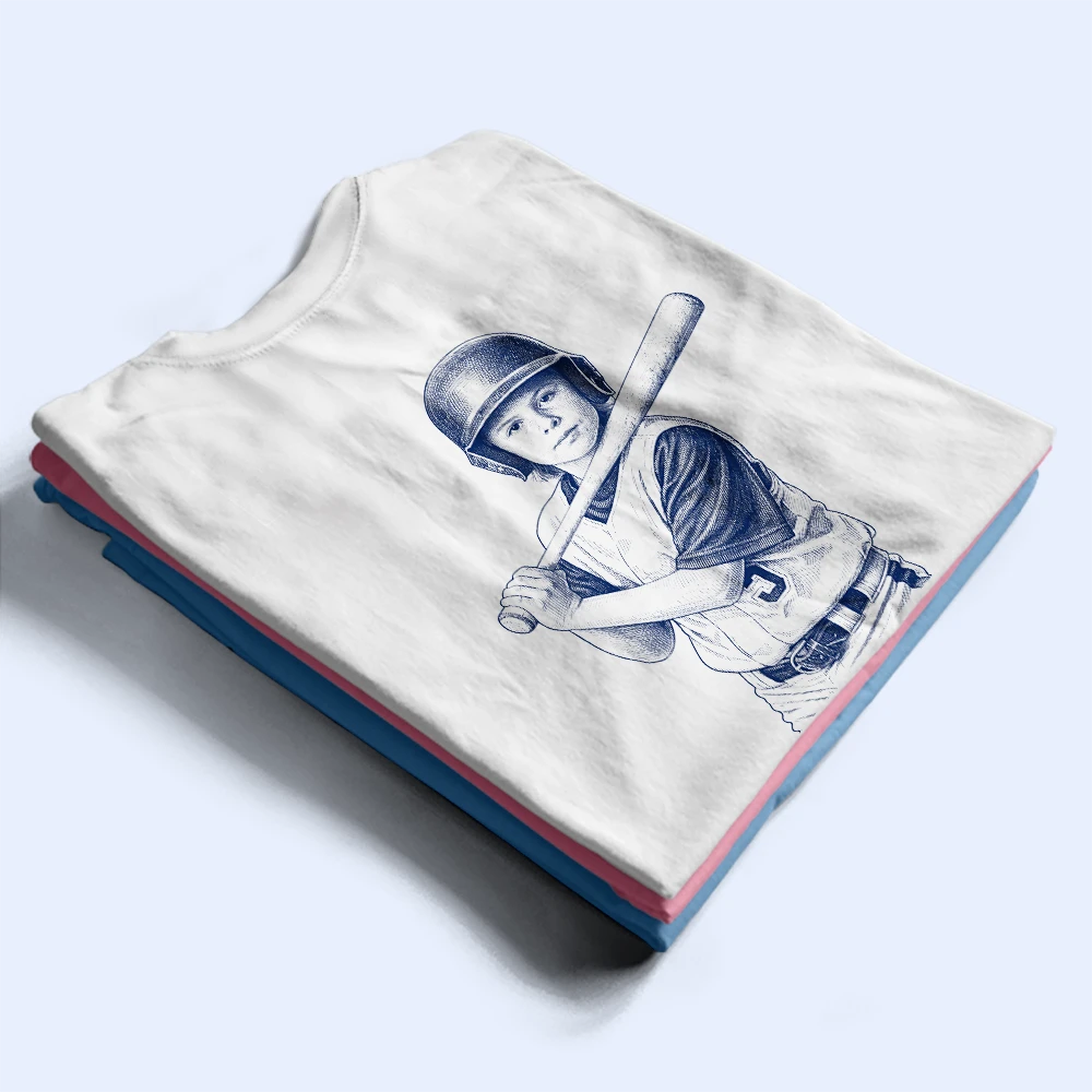 Gift For Mother,Happy,Baseball - Custom Photo Ink Drawing Baseball Mom - Personalized T Shirt