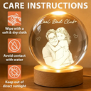 Gift For Father,Gift For Grandpa,Pet Lovers,Pet Mom,Pet Dad,Dog Lovers,Dog Mom,Dog Dad,Cat Lovers,Cat Mom,Cat Dad,Non-Eng,Photo - Pencil Sketch (White BG),Humorous - Custom Photo Pencil Sketch Art Family Dog Cat Portrait - Personalized Crystal Globe Lamp