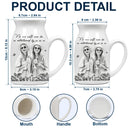 Gift For Bestie, Old Best friends, Happy, Custom Photo - Custom Photo Pencil Sketch Art It Takes A Long Time To Grow An Old Friend - Personalized Ceramic Flower Vase