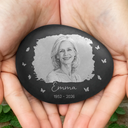 Family,Gift For Bestie,Dog Lovers,Cat Lovers,Custom Photo,Gift For Mother,Gift For Father,Memorial,Love - Custom Photo Pencil Sketch Art Memorial Family Dog Cat Portrait - Personalized Printed Rock