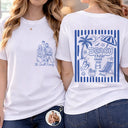 Custom Photo, Beach, Art Design, Summer, Family, Playful, Photo - Pencil Sketch - Remove BG - Custom Photo Pencil Sketch Beach Crew Besties Trip - Personalized T Shirt